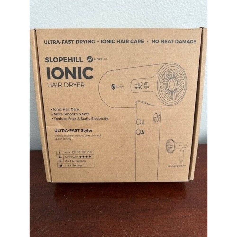 Slopehill Professional Ionic Hair Dryer Portable High-Speed 2000W H8 Diffuser Di